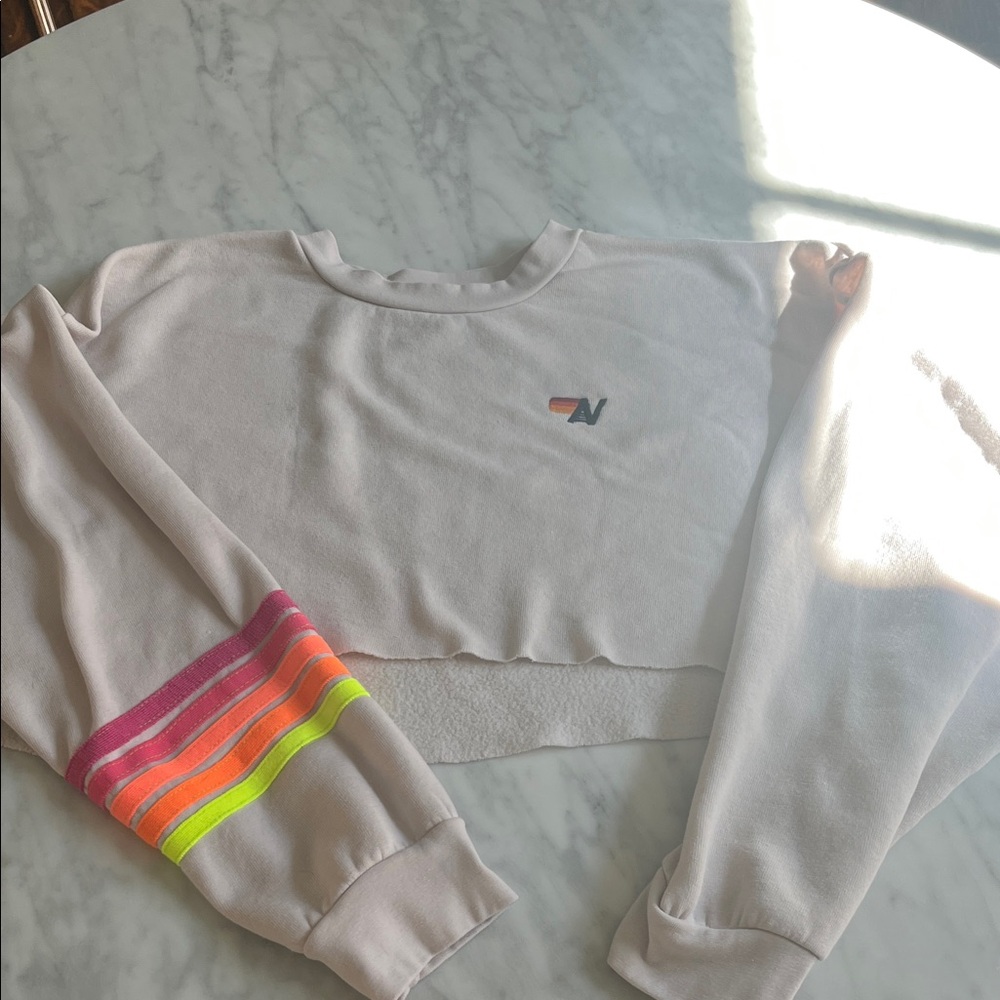 Aviator Nation cropped sweatshirt Medium